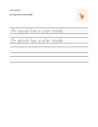 Page 7: The copywork page